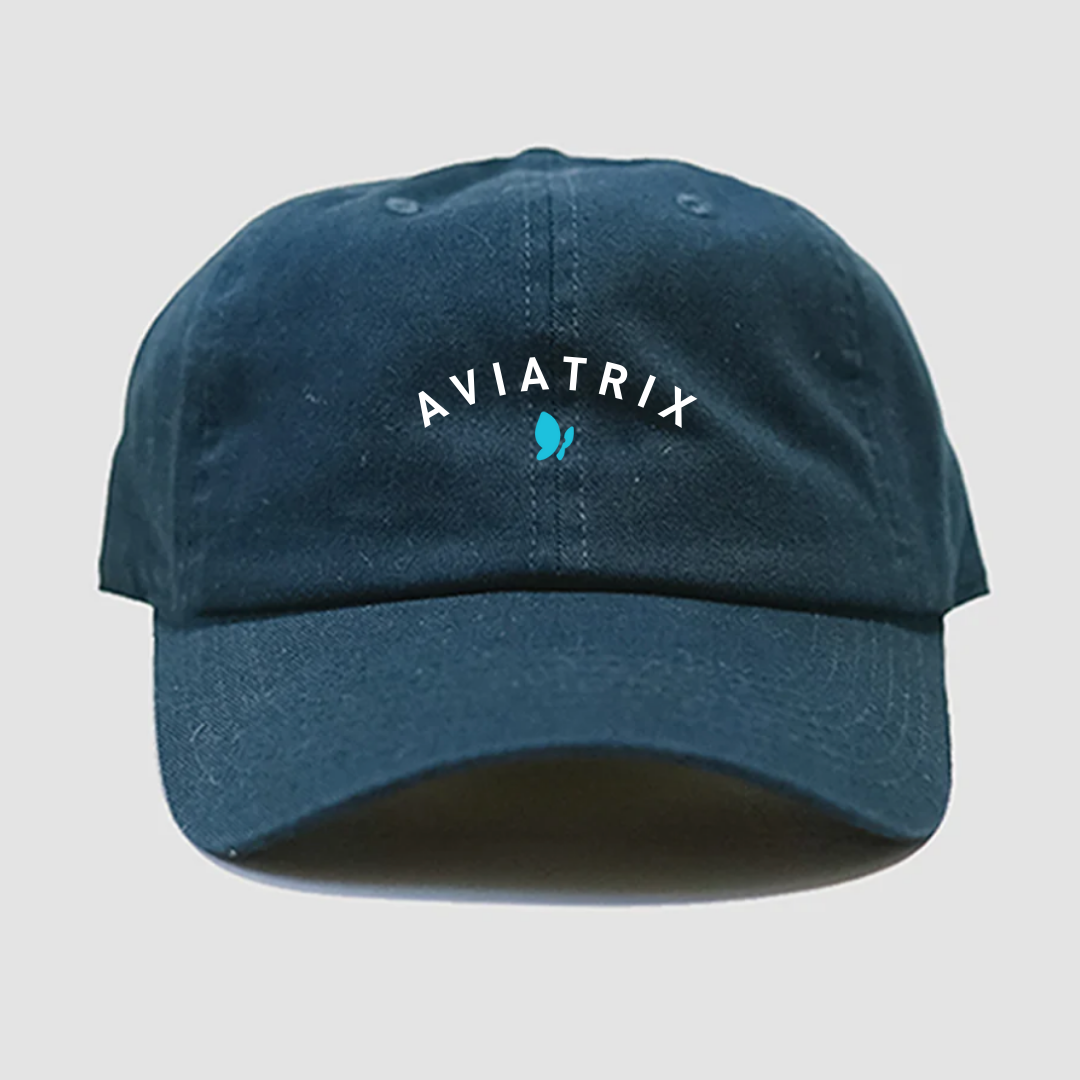 Aviatrix Curved Navy Cap